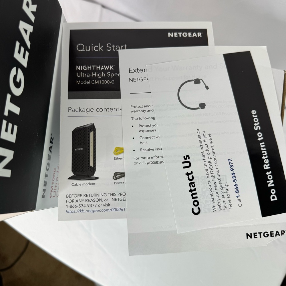 Netgear Ultra-High Speed Cable Modem CM1000 Worlds Fastest Cable Internet - Picture 4 of 7